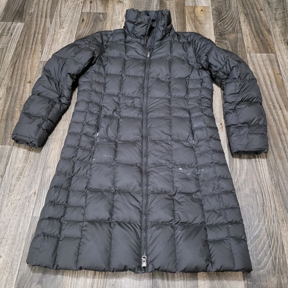 Patagonia Jacket Womens Large Black Tres Parka Duck Down‎ Puffer